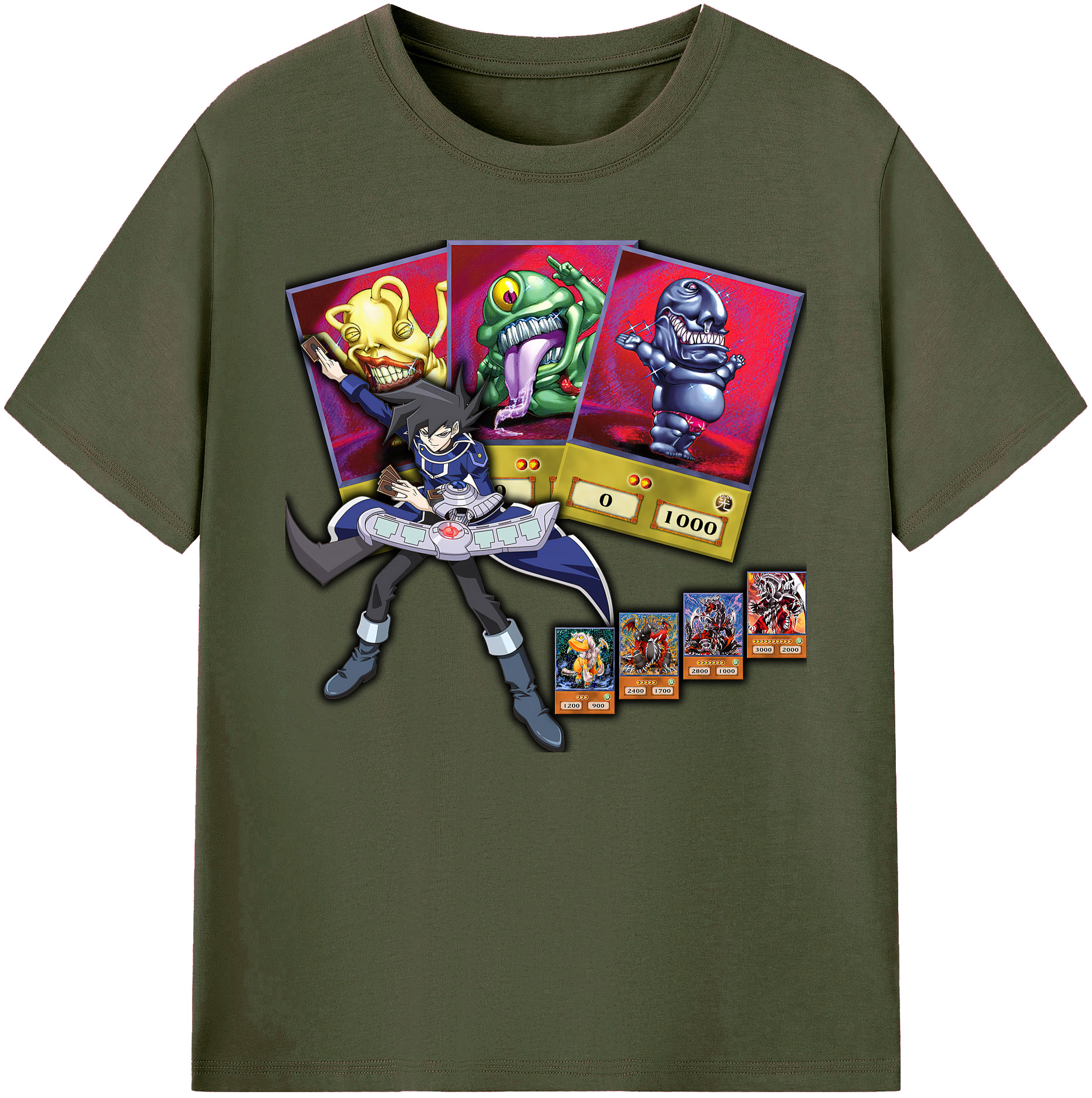 （画像用） 遊☆戯☆王 Yu-Gi-Oh! 綿100％ メンズ半袖Tシャツ｜肌触りやわらか＆通気性